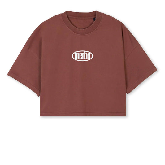 Oversized Cropped Top Rust